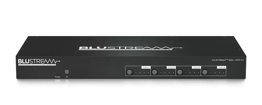 BLUSTREAM C44-KIT Contractor 4x4 HDBaseT Matrix Kit - 70m