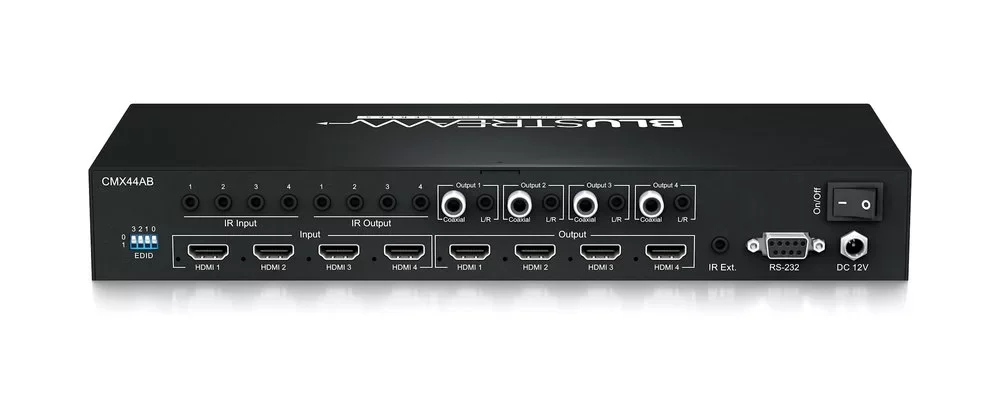 BLUSTREAM CMX44AB Contractor 4x4 4K 18Gbps HDMI Matrix