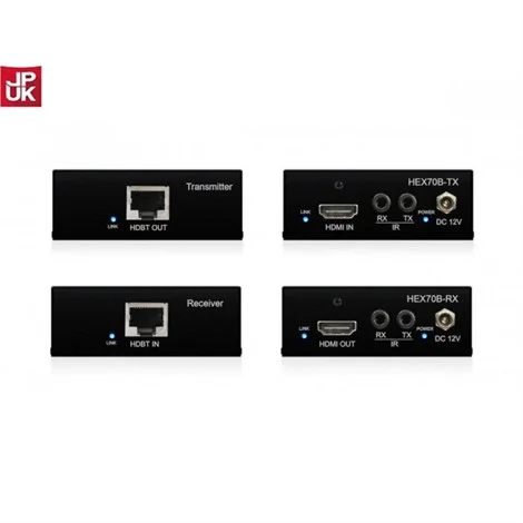 BLUSTREAM HEX70B-KIT HDBaseT Extender Set - 70m