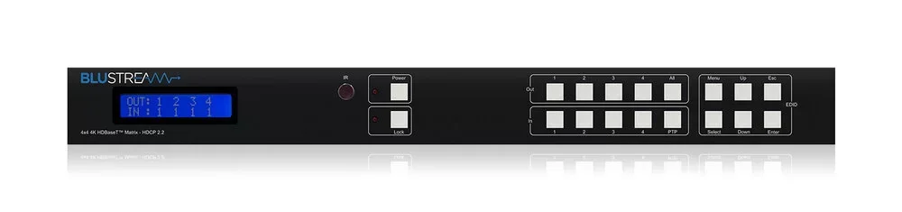 BLUSTREAM HMXL44-KIT 4x4 HDBaseT Matrix Kit - 70m