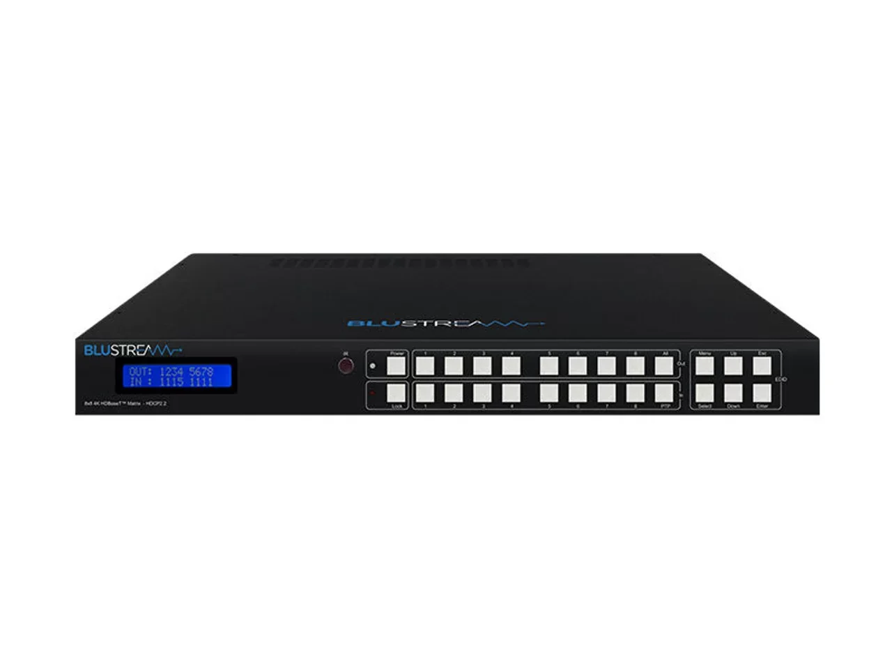 BLUSTREAM HMXL88 8x8 HDBaseT Matrix - 6 x 70m HDBaseT Outputs & 2 HDMI Outputs