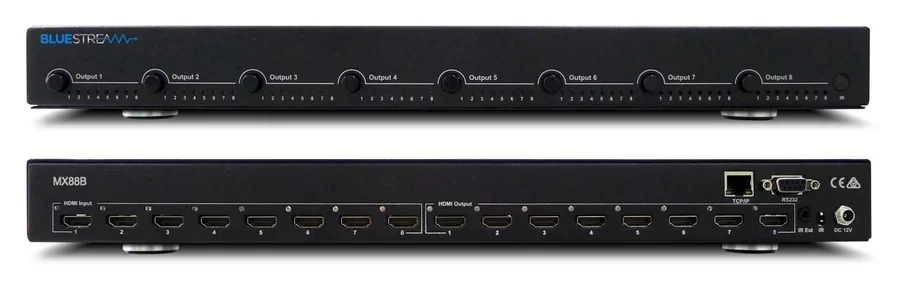 BLUSTREAM MX88ED 8x8 4K HDMI Matrix
