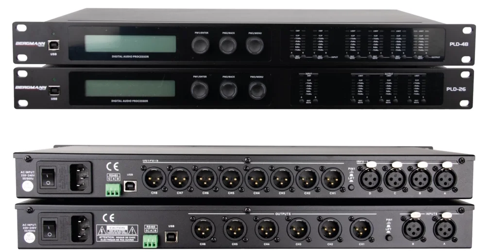 Bergmann PLD-48 4x8 4 Giriş / 8 Çıkış Dijital DSP Processor