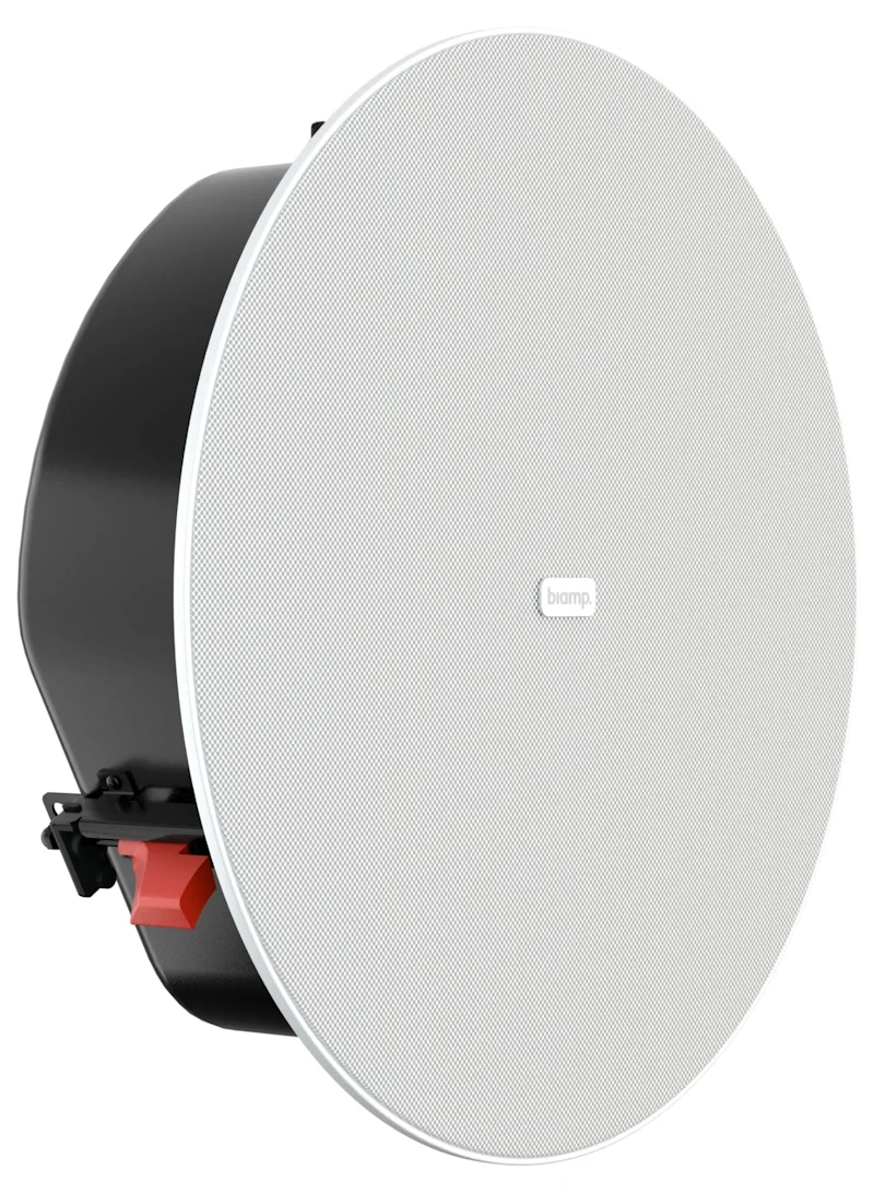 Biamp DX-IC6LP-W White 6.5" In-Ceiling, Low Profile coaxial loudspeaker, 60W, 8 ohms, 70V/100V