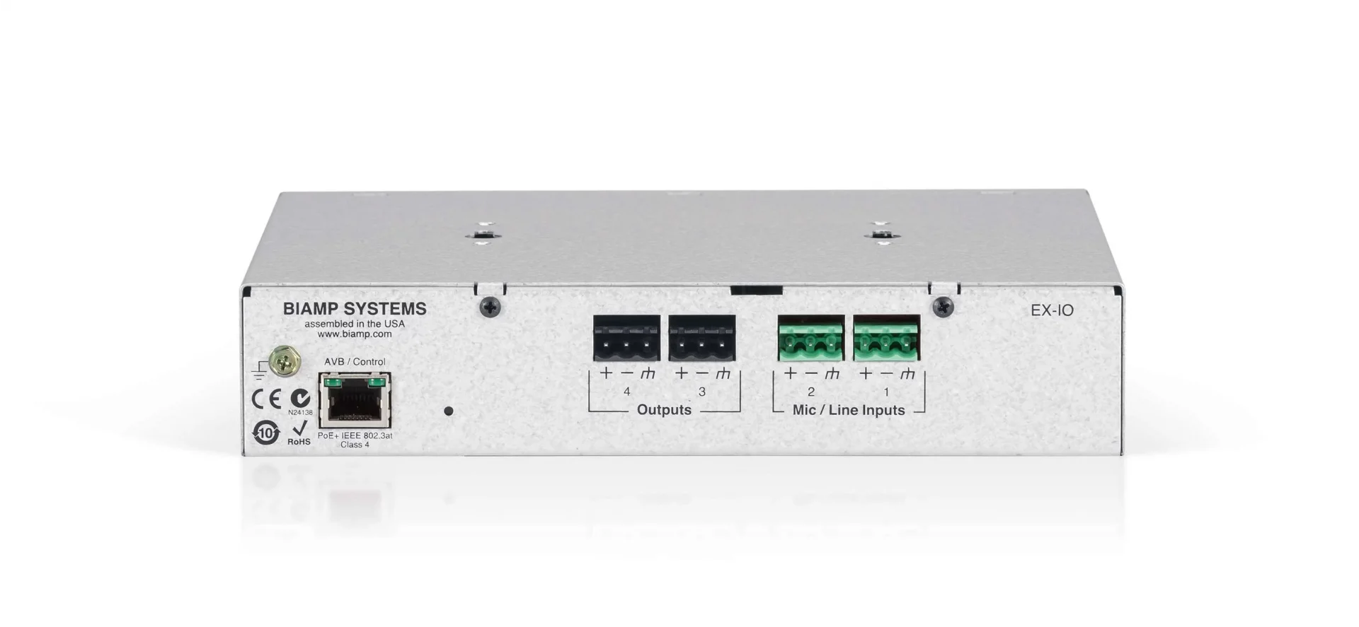 Biamp Tesira EX-IO Tesira 2 kanal mic/line input & output expander PoE+