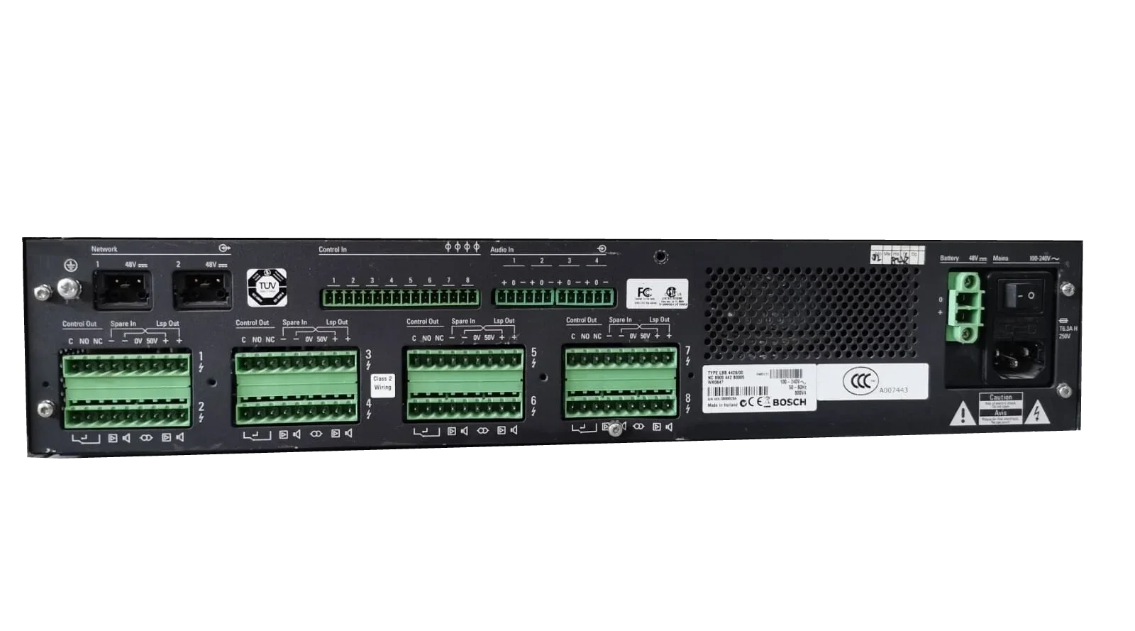 Bosch Lbb4428/00 Installation Amplifier 8X60W/100V