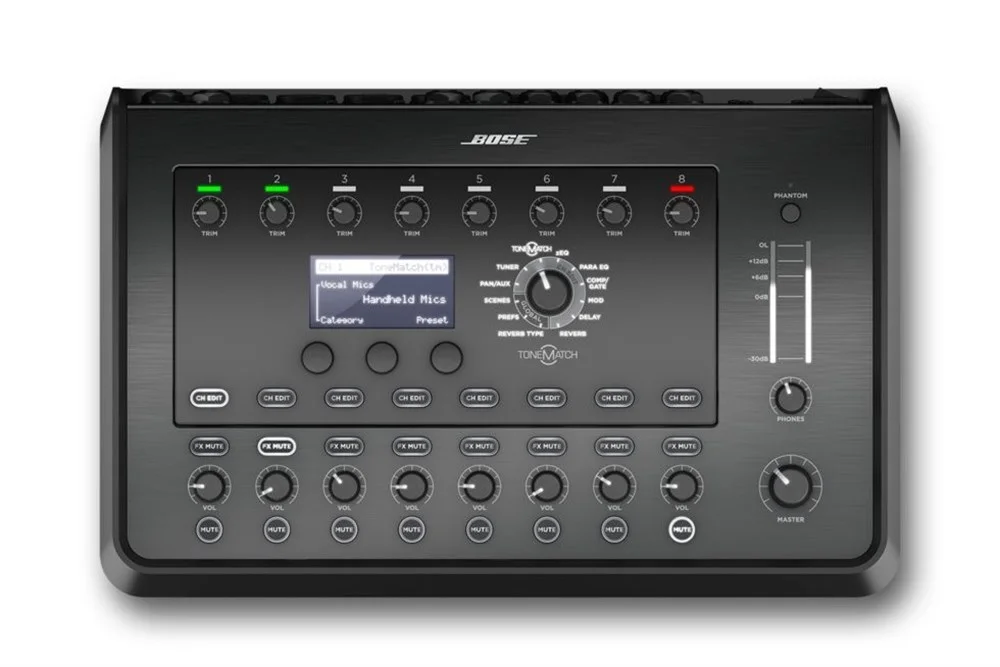 Bose T8S Tonematch 8-kanal Mixer, 2 Aux, Dsp, Usb