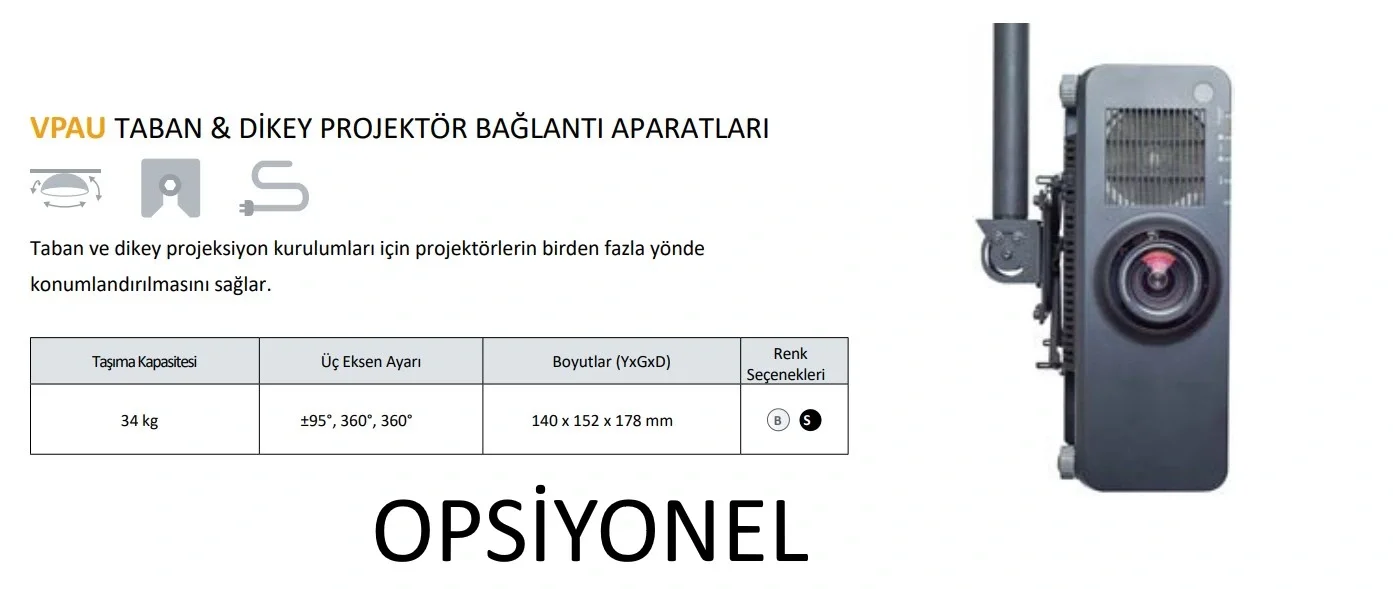 CHIEF VCMUW Çok Ağır Projeksiyonlar için Profesyonel Projeksiyon Askı Aparatı