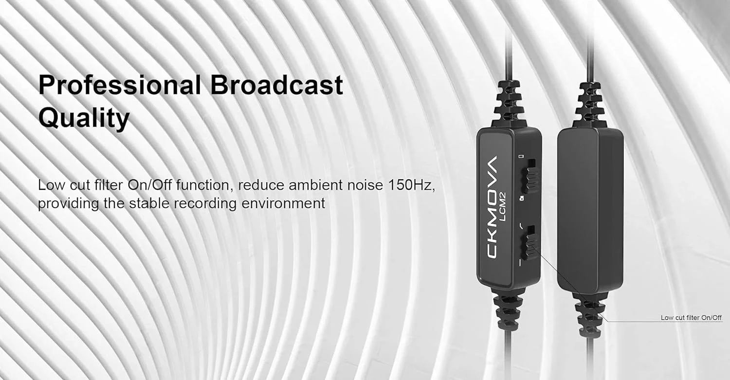 CKMOVA LCM2 Klipsli Yaka Mikrofonu Condanser Omnidirectional