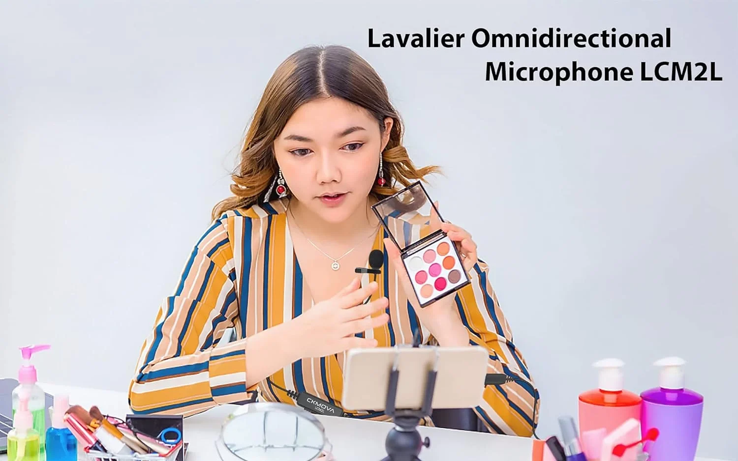 CKMOVA LCM2L Iphone Ipad ve IOS için Lightning Girişli Yaka Mikrofonu