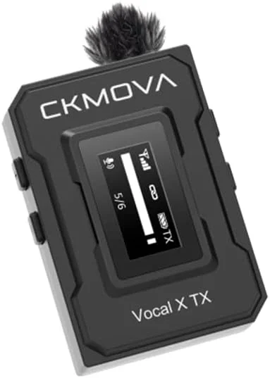 CKMOVA Vocal X V1 Ultra kompakt 2,4 GHz Tek Yaka Kablosuz Mikrofon Seti
