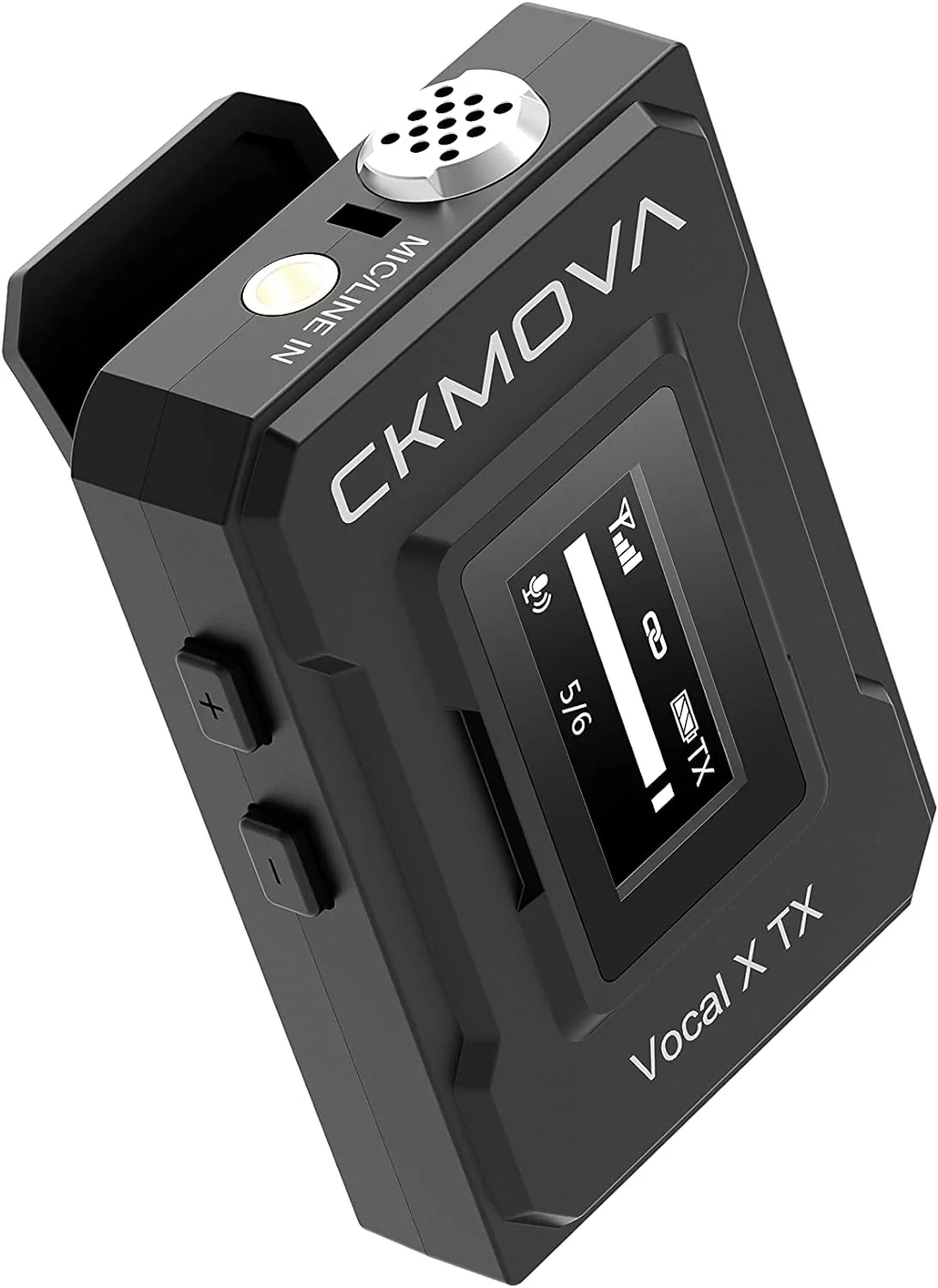 CKMOVA Vocal X V2 Ultra kompakt 2.4 GHz 24-bit Çift Yaka Kablosuz Mikrofon Seti
