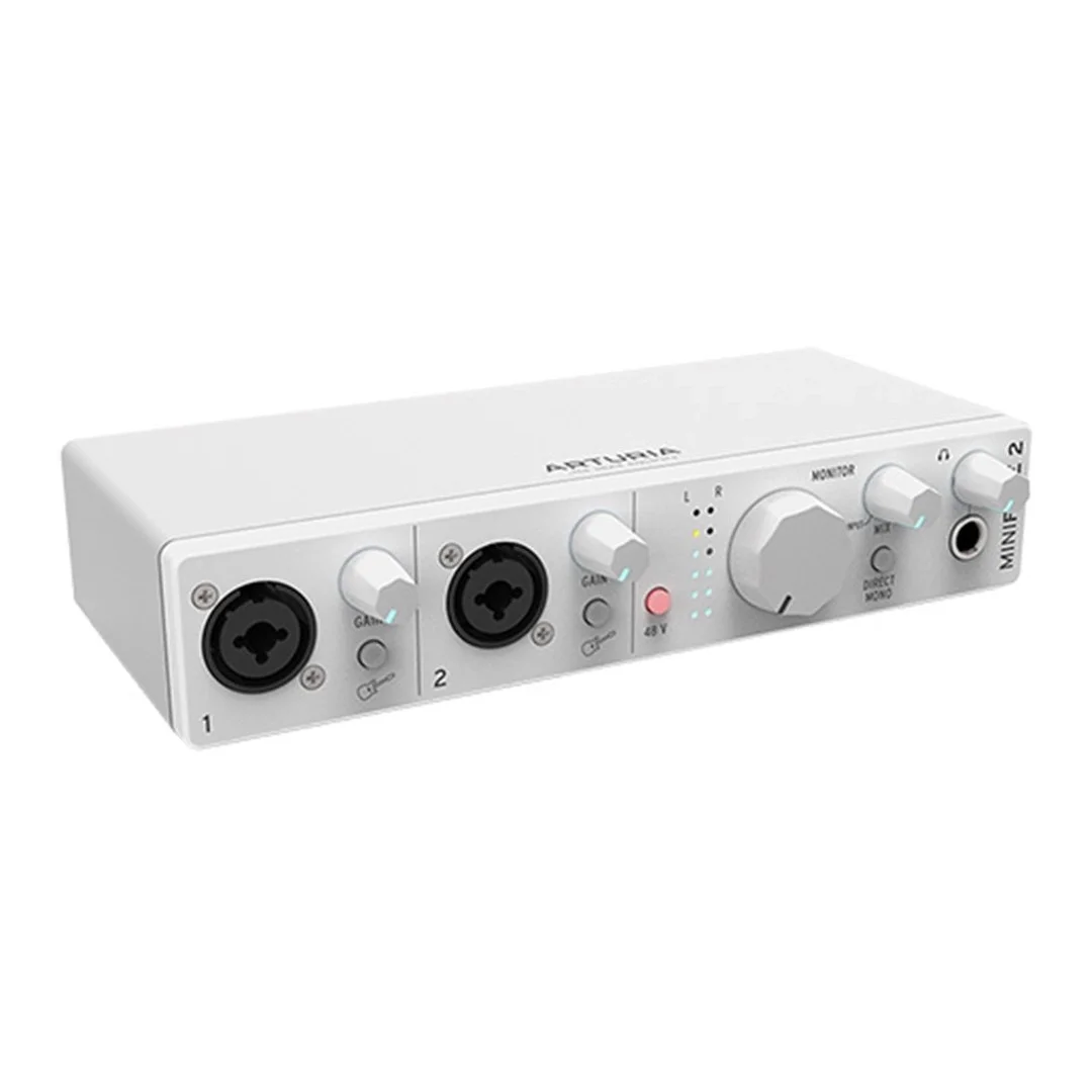 Arturia MiniFuse 2 2-Giriş / 2-Çıkış, 24-bit 192 kHz, MIDI, USB-C taşınabilir ses kartı