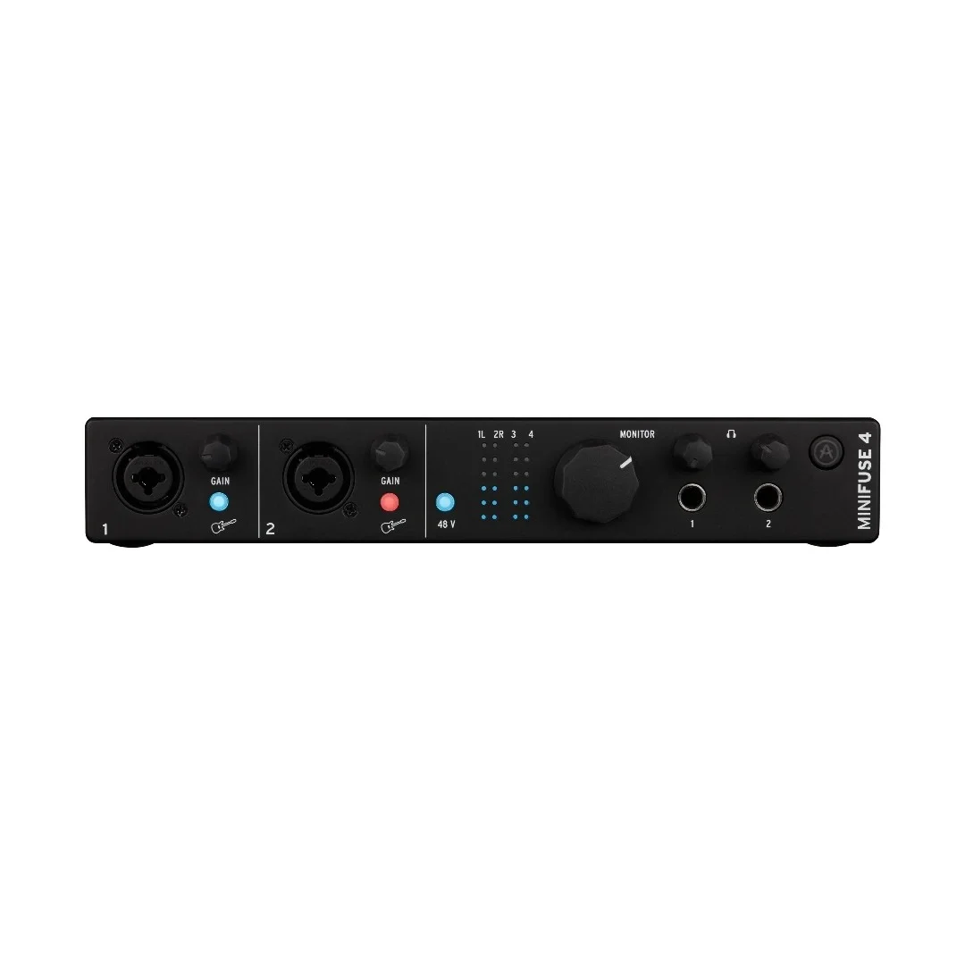 Arturia MiniFuse 4 4-Giriş / 4-Çıkış, 24-bit 192 kHz, MIDI, USB-C taşınabilir ses kartı