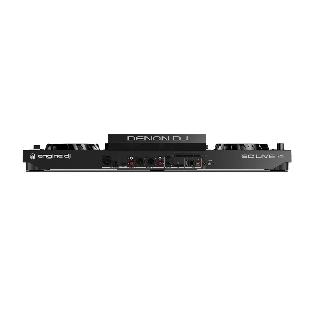 Denon DJ SC Live 4 4-Deck Standalone DJ kontrolcü, 7" Dokunmatik Ekran, Dahili Hoparlörler ve WI-FI Bağlantı
