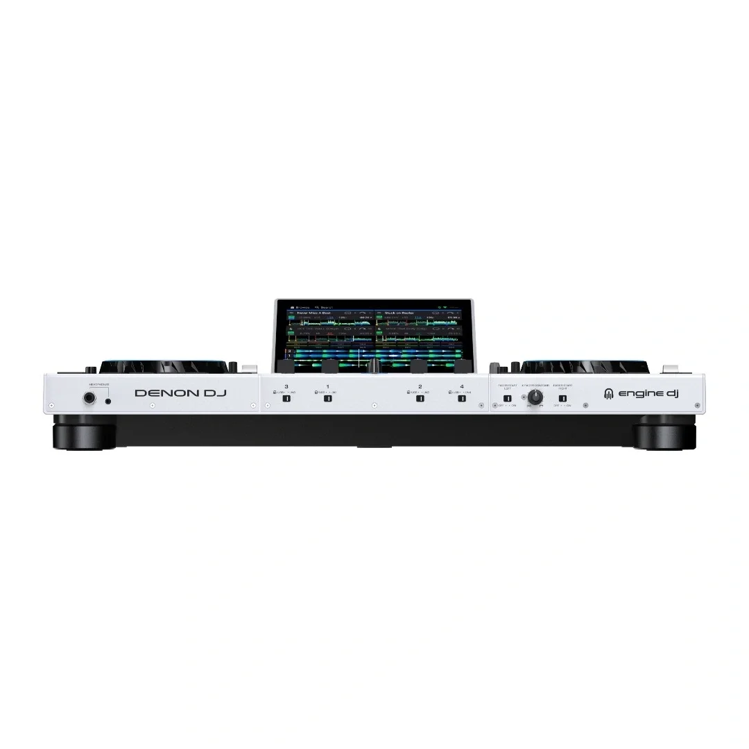 Denon DJ Prime 4+ White Edition İkinci Nesil Profesyonel 4-Kanal DJ Controller, Standalone Player