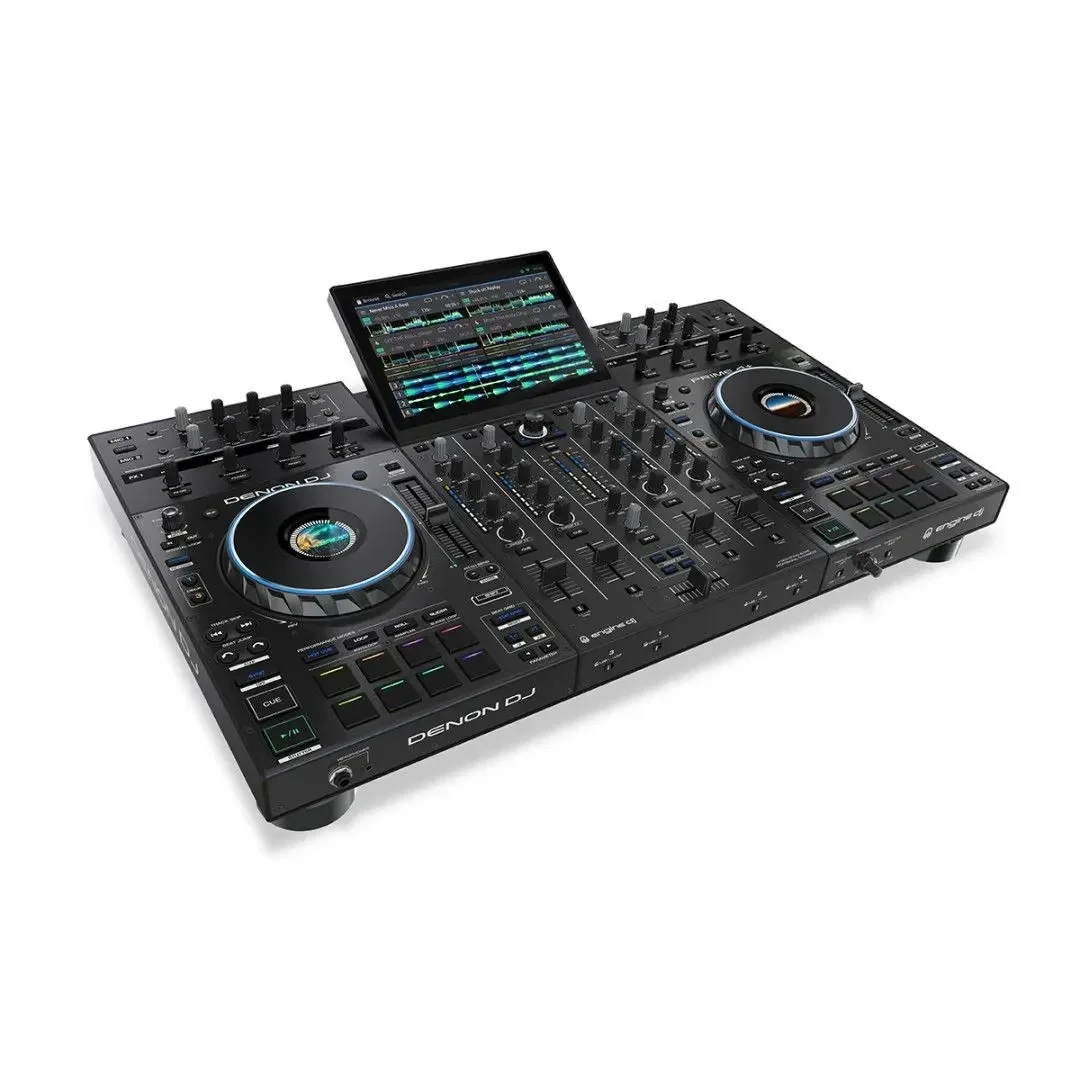 Denon DJ Prime 4+ (Demo Ürün) İkinci Nesil Profesyonel 4-Kanal DJ Controller, Standalone Player, Engine Prime Sistemi