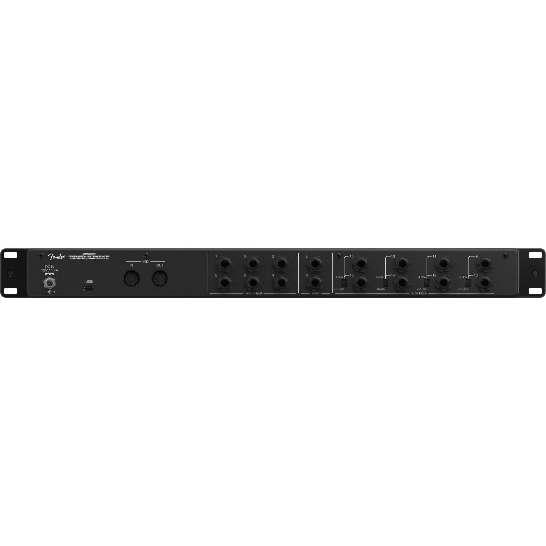 Fender Studio Quantum LT 16 USB-C Ses Kartı - 16x8 giriş-çıkış.