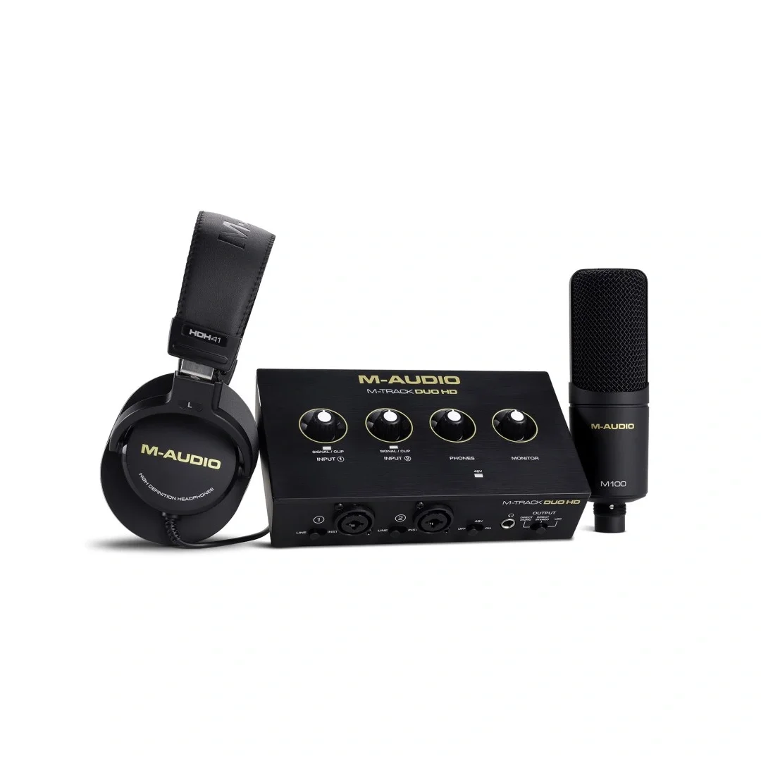 M-Audio M-Track Duo HD Producer Pack Stüdyo kayıt paketi