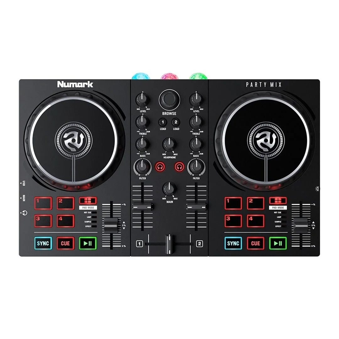 NUMARK PARTY MIX II dj controller LED Aydınlatmalı Hoparlörsüz
