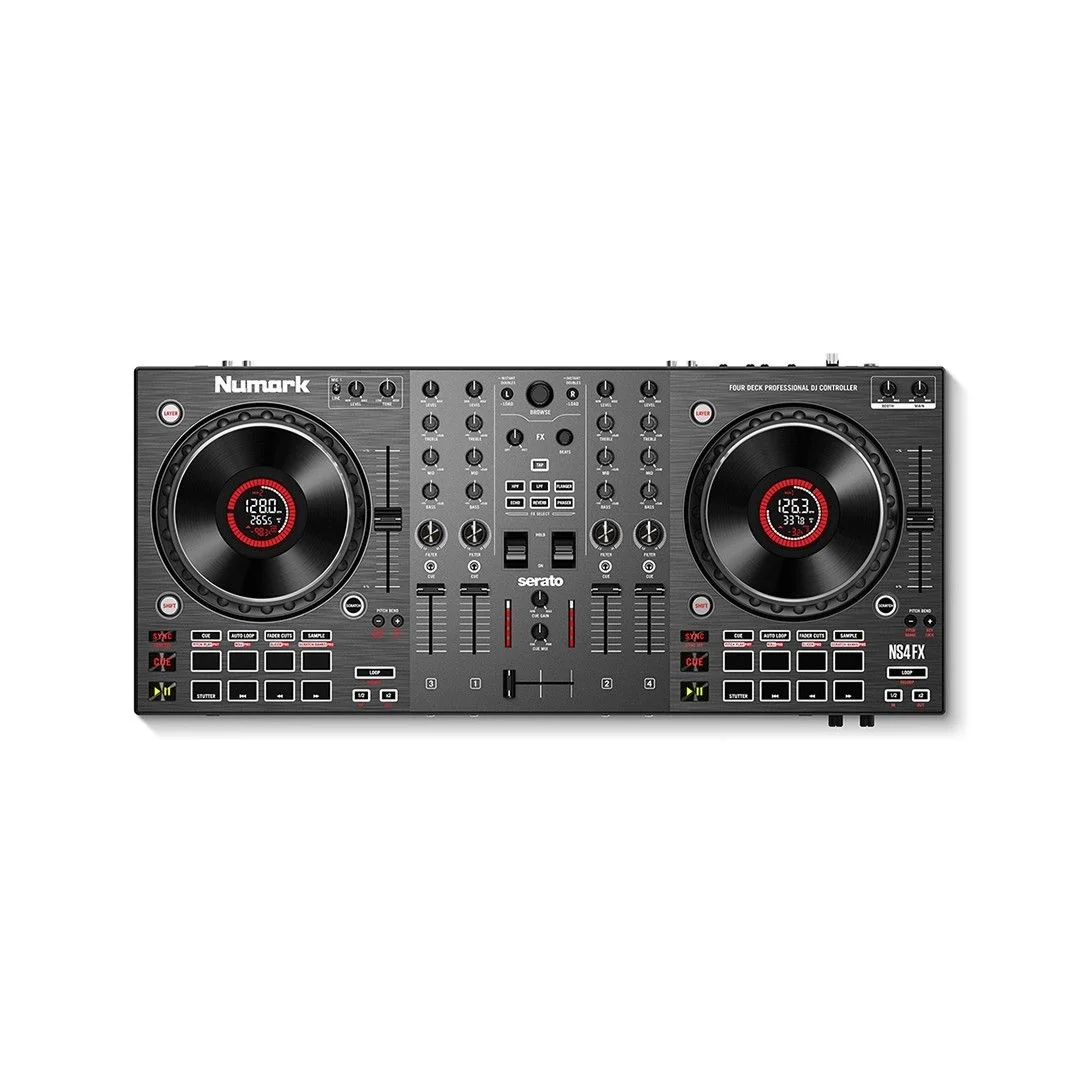 Numark NS4FX Yeni Nesil 4-Kanal, Renkli ekranlı Serato DJ kontroller
