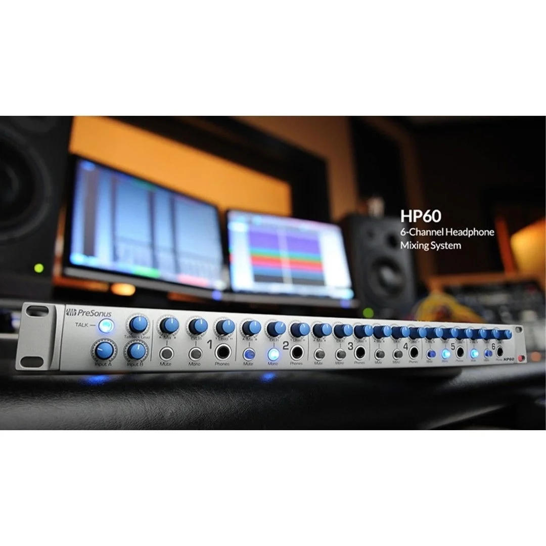 PreSonus HP60 6-kanal kulaklık pre-amp / talkback