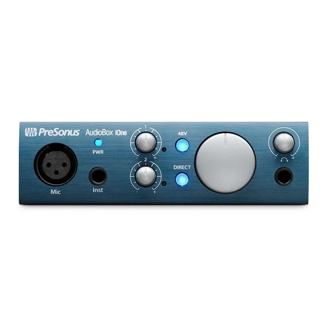 PreSonus AudioBox iOne Yeni nesil 2 Giriş /Çıkış, 1 mikrofon girişli USB 2.0 ses kartı