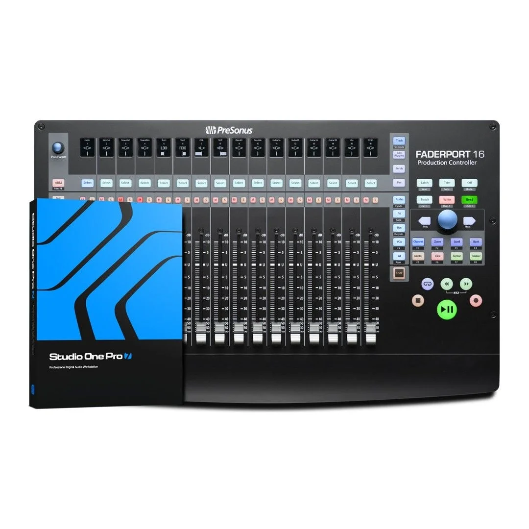 PreSonus FaderPort 16 DAW`lar için 16 motorize fader`li transport remote