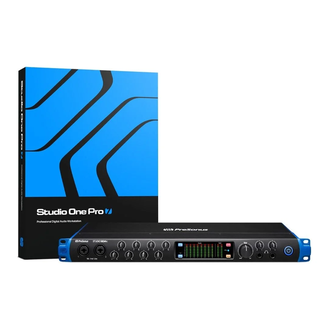 PreSonus Studio 1824c Yeni nesil 18 Giriş / 18 Çıkış, 8 mikrofon girişli USB-C ses kartı