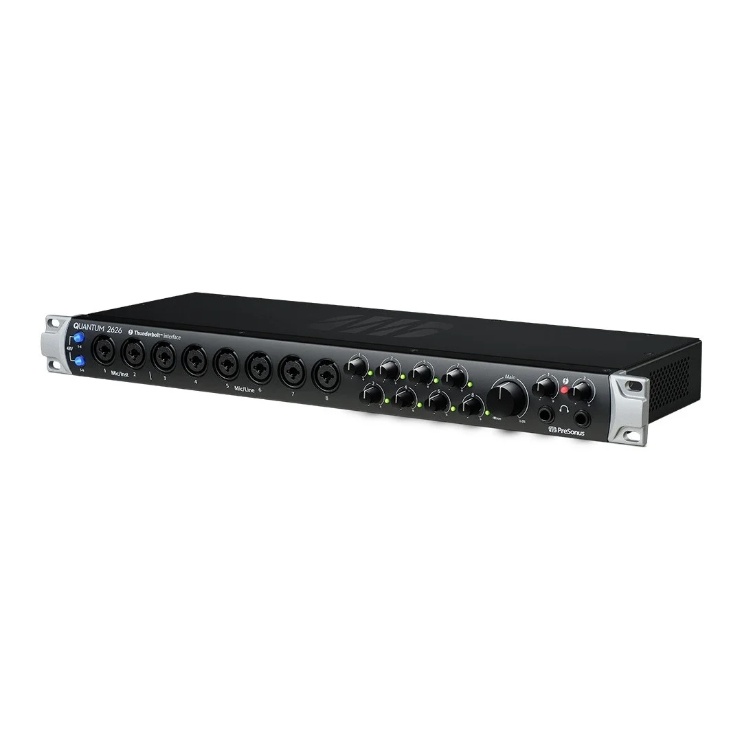 PreSonus Quantum 2626 Yeni nesil, 8 Preamp, Thunderbolt 3, 26 giriş/çıkış, Multi-platform profesyonel ses kartı