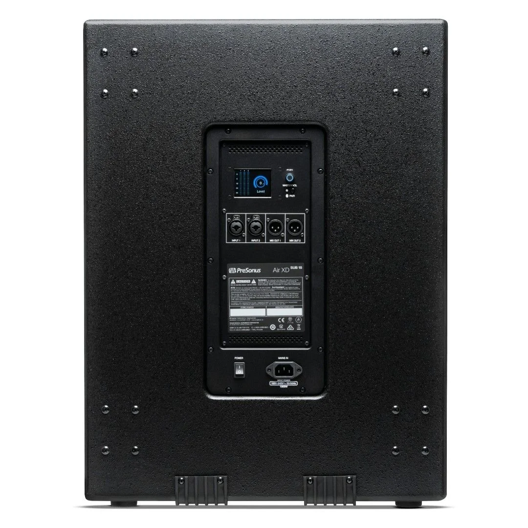 PreSonus AIR XD-SUB18 18" Aktif Subwoofer, 2000W, 130-dB, Bluetooth TWS