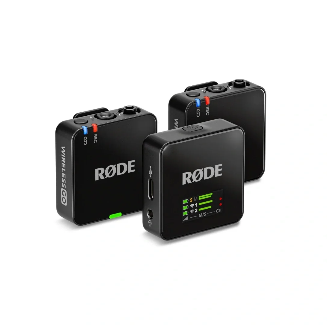 RODE Wireless GO (Gen 3) 3.Nesil, İki vericili, 32-bit kayıt özellikli kablosuz mikrofon seti