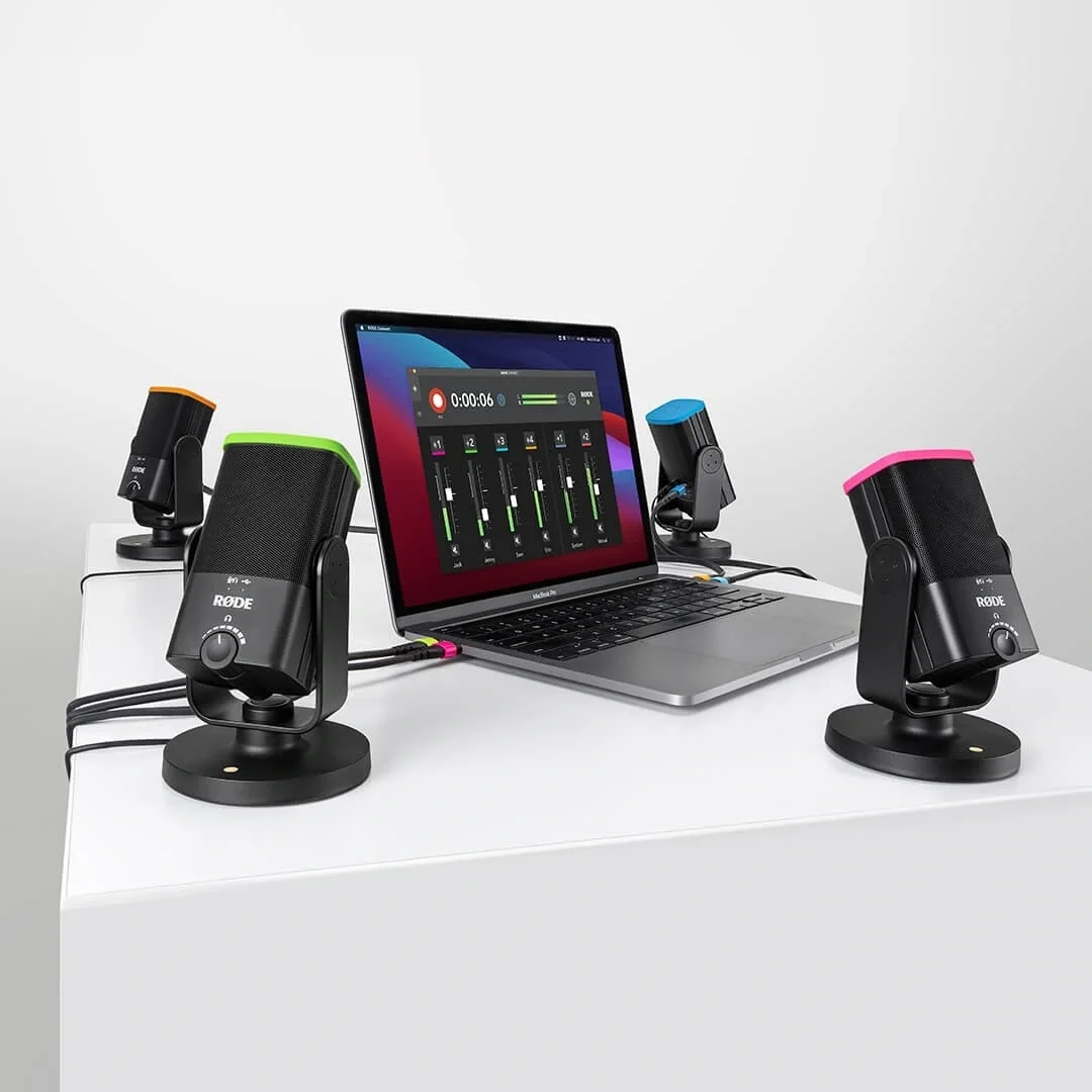 RODE COLORS 1 NT-USB Mini İçin 4 adet Renkli Tanımlama Etiket Seti
