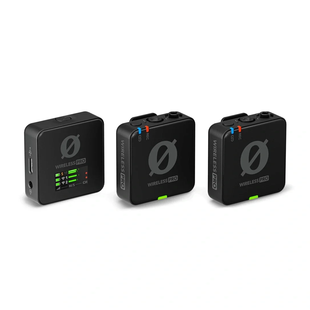 RODE Wireless PRO 32-bit Profesyonel Çift Kanallı Kablosuz Mikrofon Sistemi, Timecode Destekli