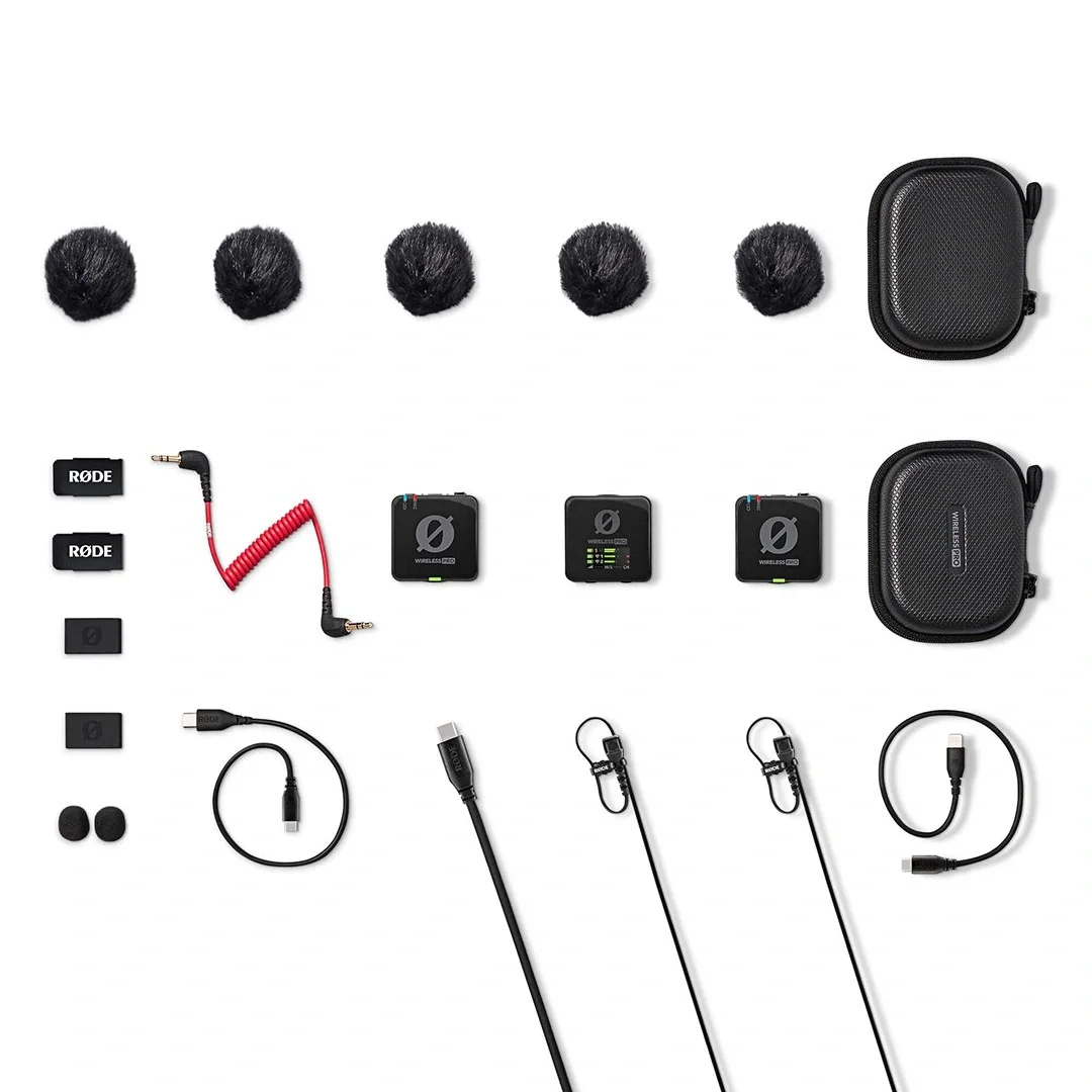 RODE Wireless PRO 32-bit Profesyonel Çift Kanallı Kablosuz Mikrofon Sistemi, Timecode Destekli