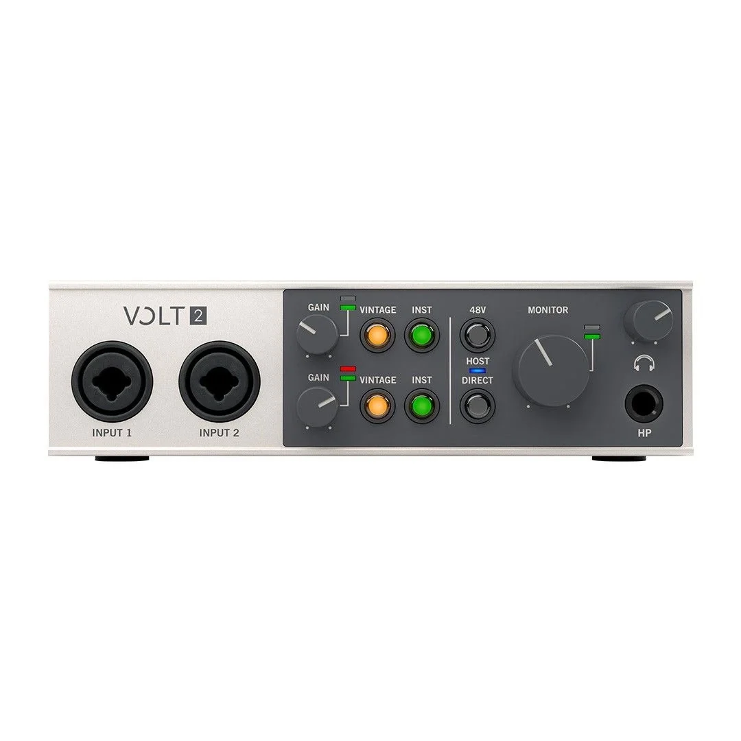 Universal Audio Volt 2 Studio Pack USB-C Ses Kartı, Mikrofon ve Kulaklık paketi