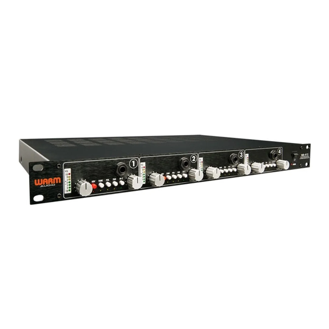 Warm Audio WA-412 312 tipi, 4 kanal, trasformatörlü, profesyonel mikrofon preamp