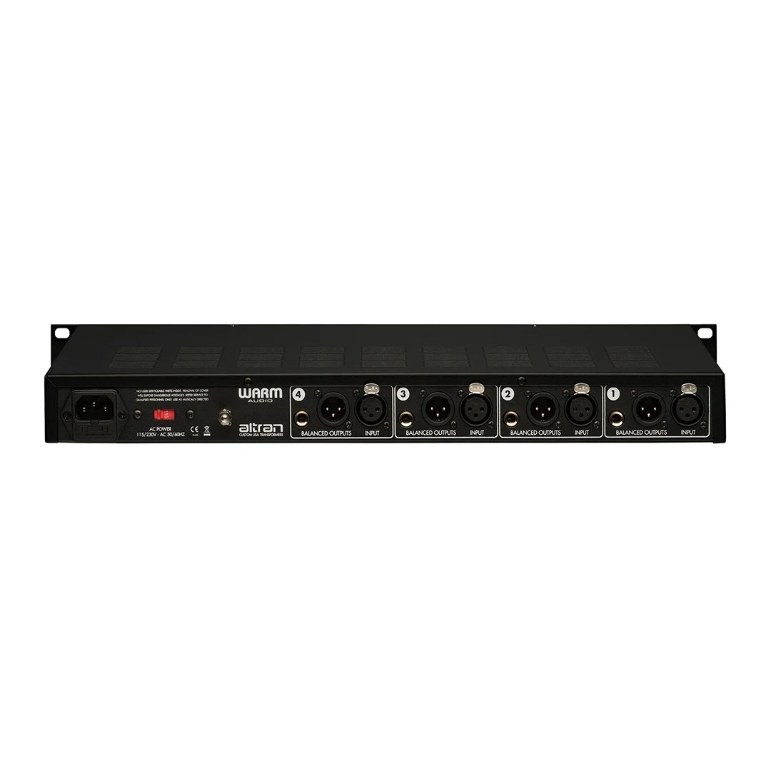 Warm Audio WA-412 312 tipi, 4 kanal, trasformatörlü, profesyonel mikrofon preamp