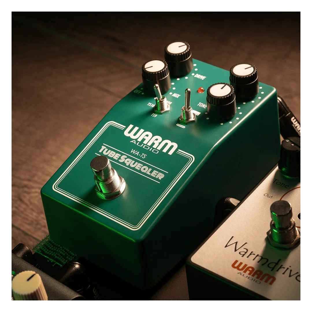 Warm Audio Tube Squealer Üç Modlu, Soft-Clipping’li, Lamba Amfi Sürücü Overdrive Pedalı