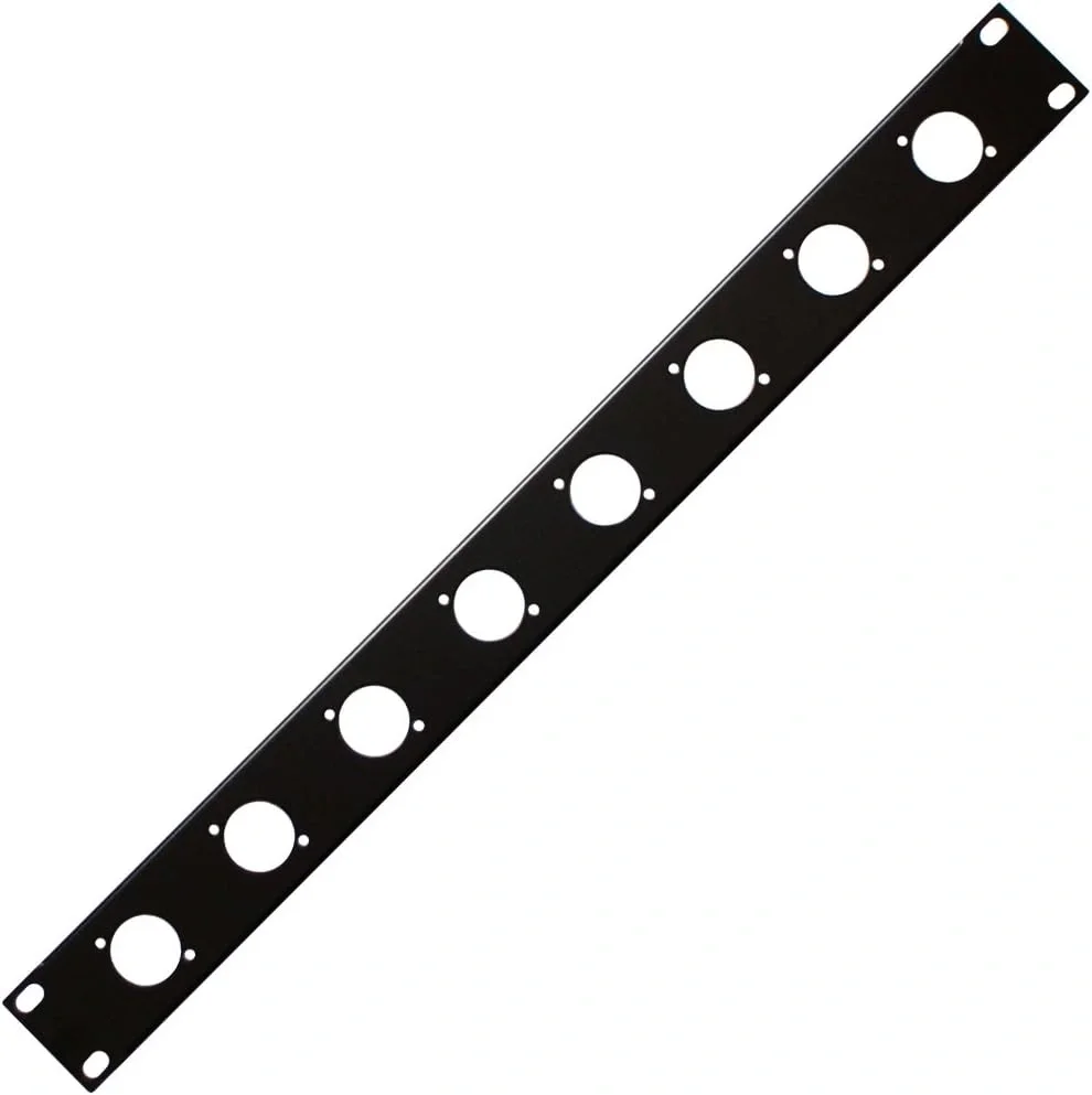 RMP8 Rack Patch Panel 8 bağlantı Şasi tip XLR, Powercon, TS konnektörler için