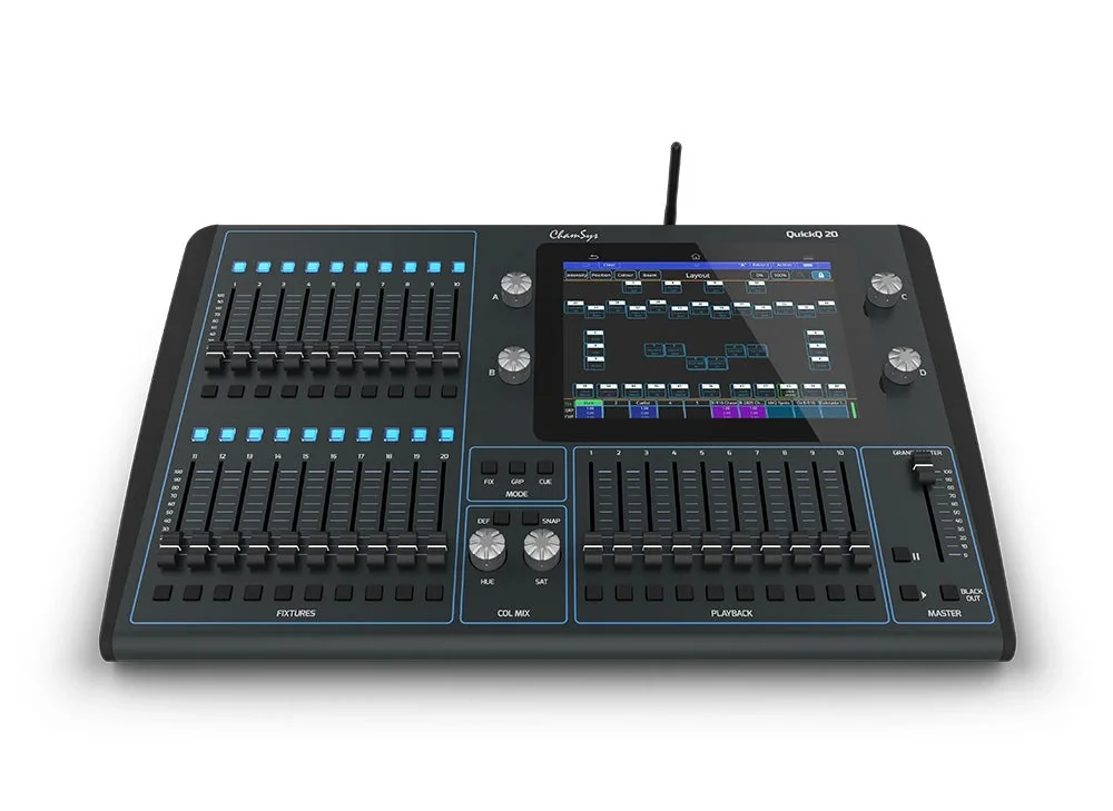 Chamsys QuickQ-20 DMX Işık Masası, 1024-kanal 2 çıkış