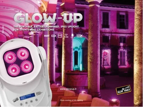 Claypaky Glow-Up C 4x10W Led Wash Spot IP65 Bataryalı