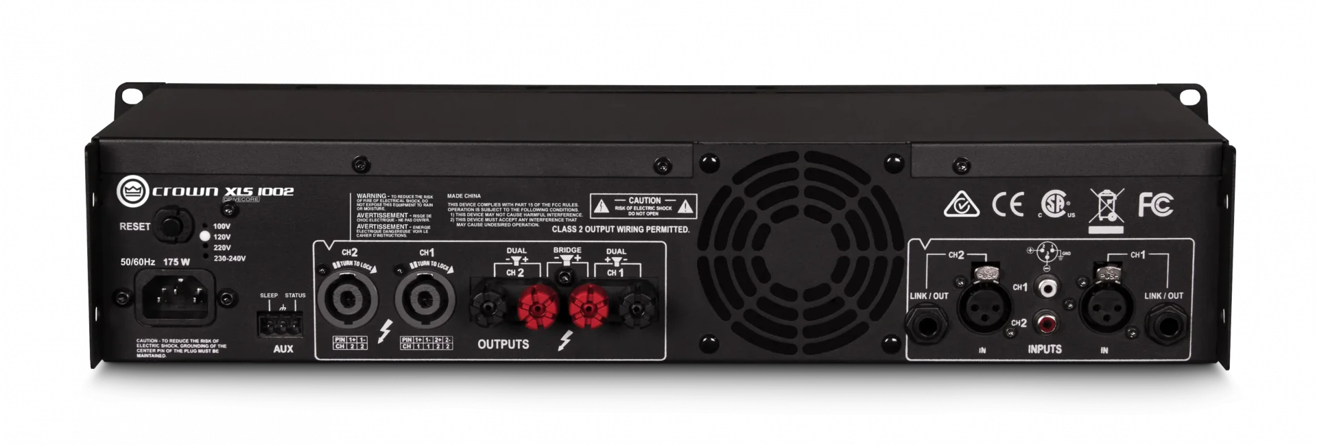 Crown XLS-1002 DSP Power Amplifikatör, 2x350W/4-ohm