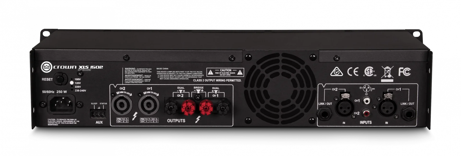 Crown XLS-1502 2x525W/4-ohm DSP Power Amplifikatör