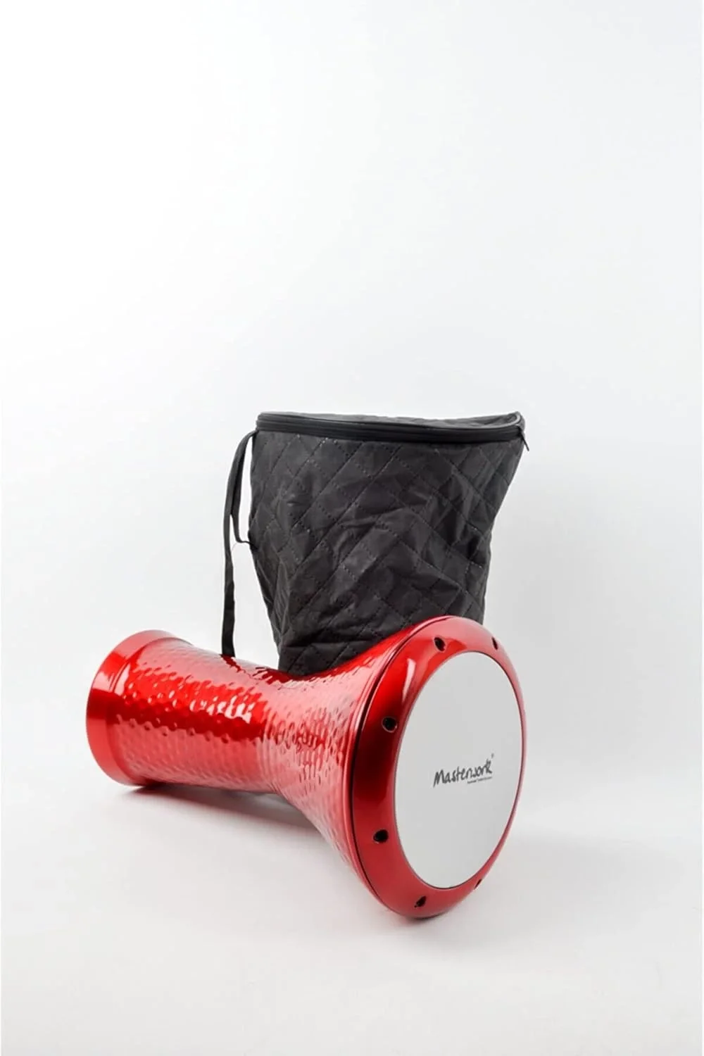 Kırmızı Çekiç Dövmeli Mısır Darbuka Davul Döküm Çömlek Çap 22 cm