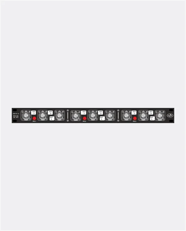 DAS AUDIO DASnet-Patch-PW-9 Güç dağıtım çıkışı için Patch Panel 9 x powerCON True 1