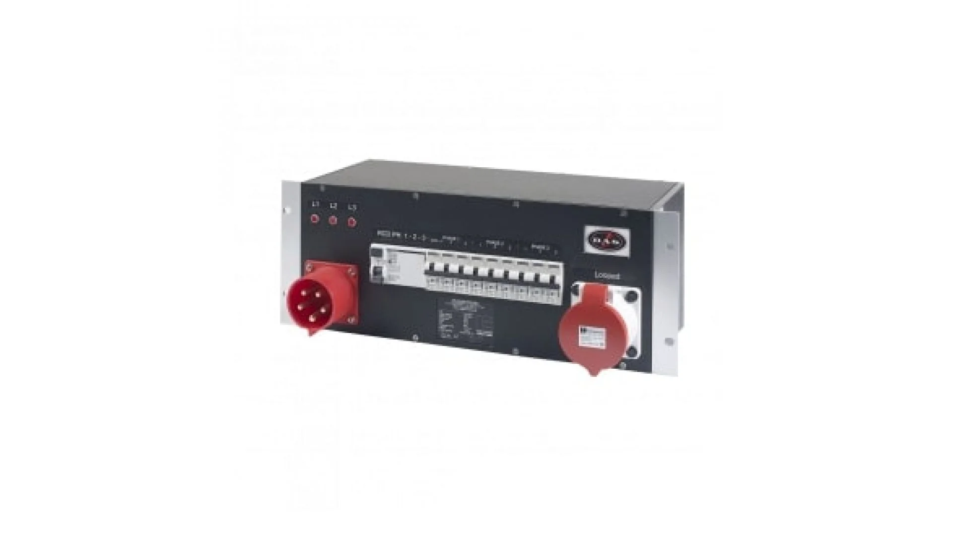 DAS AUDIO Distro Racknet-9 Sigorta Paneli 32A + 9 x Shucko