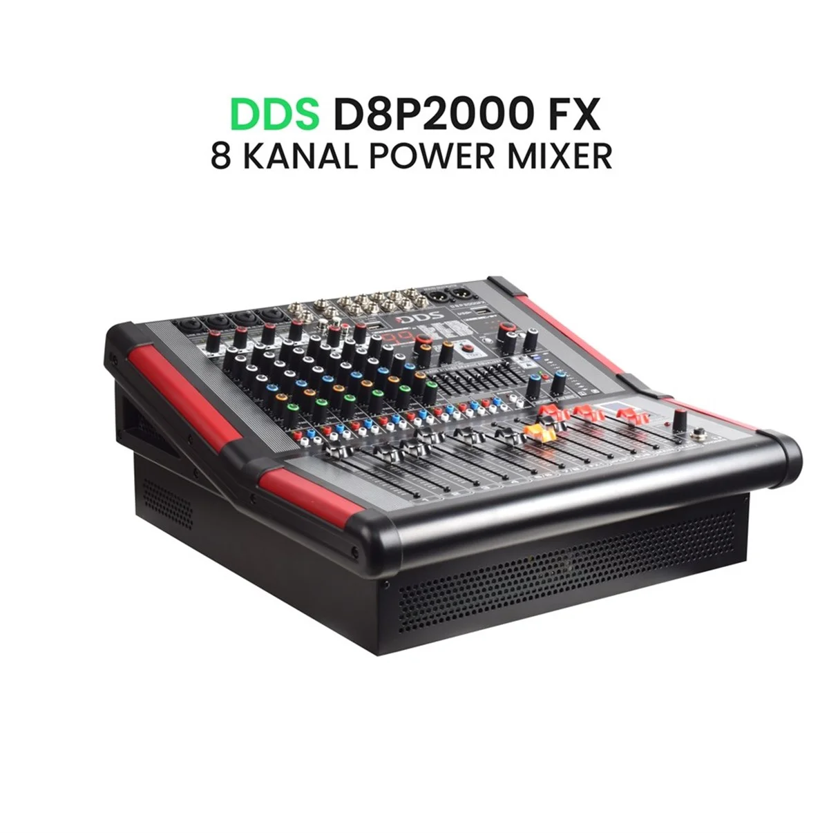 DDS D8P 2000 FX Powermixer 2x1000W 8-kanal Powermixer