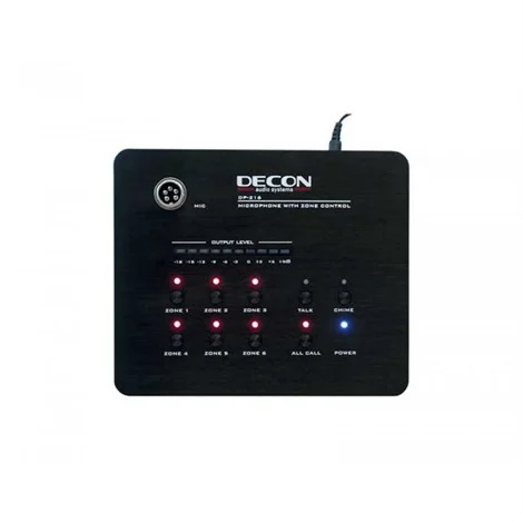 Decon DP-216 6-zone Anons Mikrofonu (DP-7206S, DP-7406S, DP-7606S ile kullanılır)
