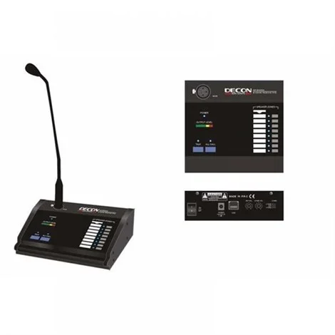 DECON DP-8000A 8 Zone anons Mikrofonu, (DP-8000 ile 8 Zone, DP8000AE ile Max 32 Zone genişler)